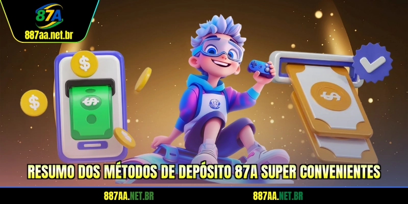 Resumo dos métodos de depósito 87A super convenientes